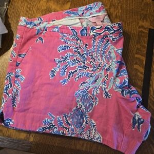 Lilly Pulitzer Pink Floral Women Shorts